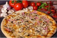 Bezlepková pizza Prosciutto Funghi
