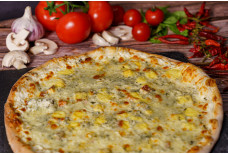 Americká Pizza Quattro Formaggi Bianco